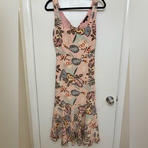 NWOT Tropical Midi Dress